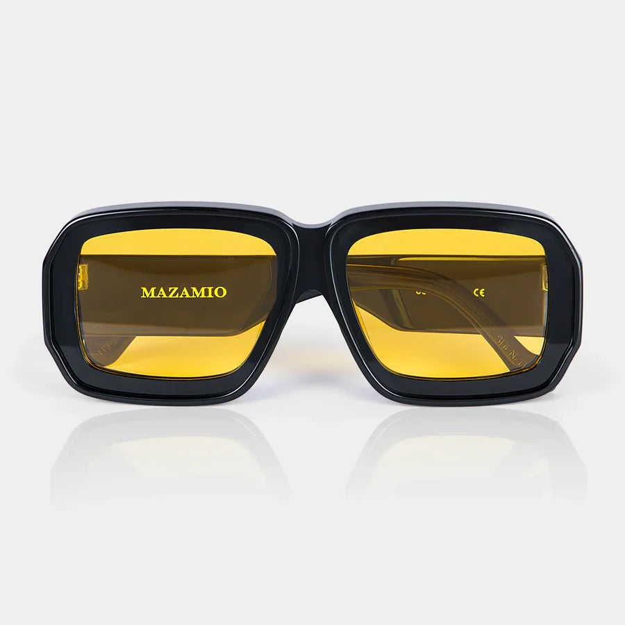 Mazamio Sunglasses - Black with Light Yellow Tint