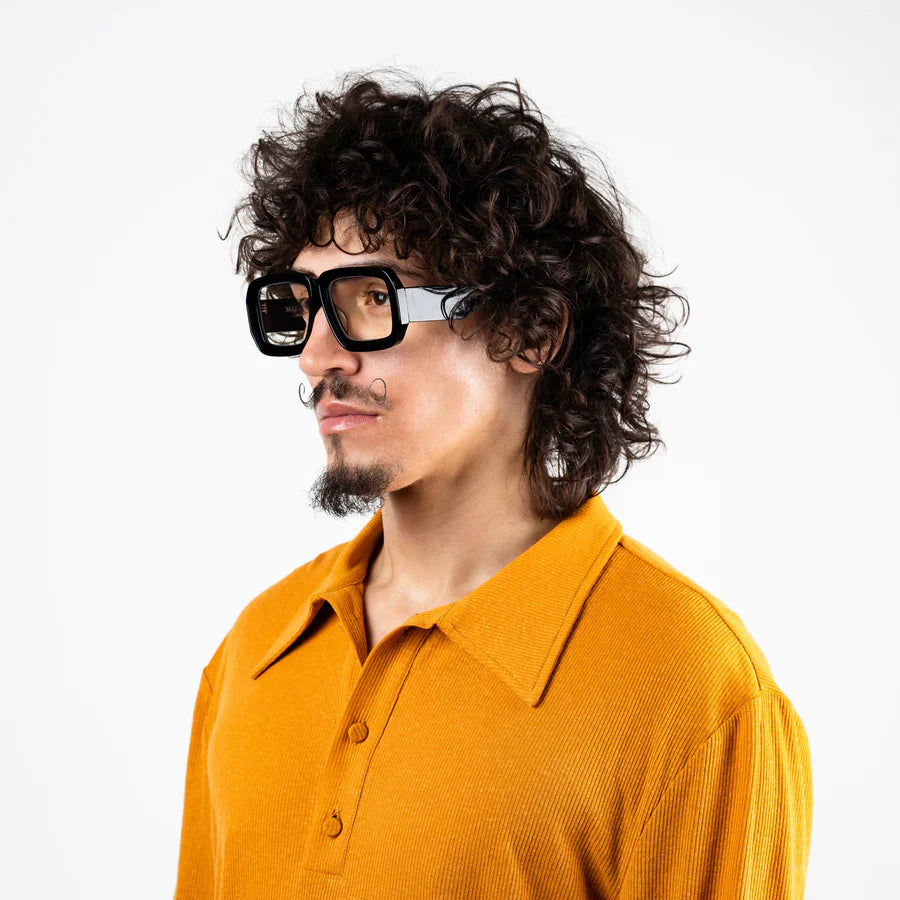 Mazamio Sunglasses - Black with Clear Tint