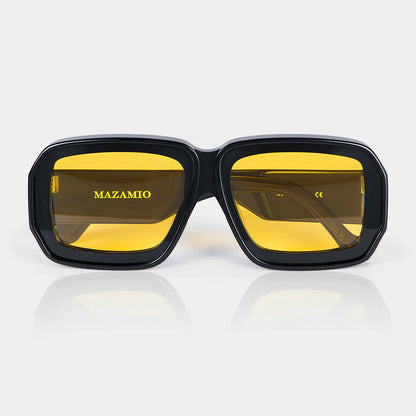 Mazamio Sunglasses - Black with Light Yellow Tint