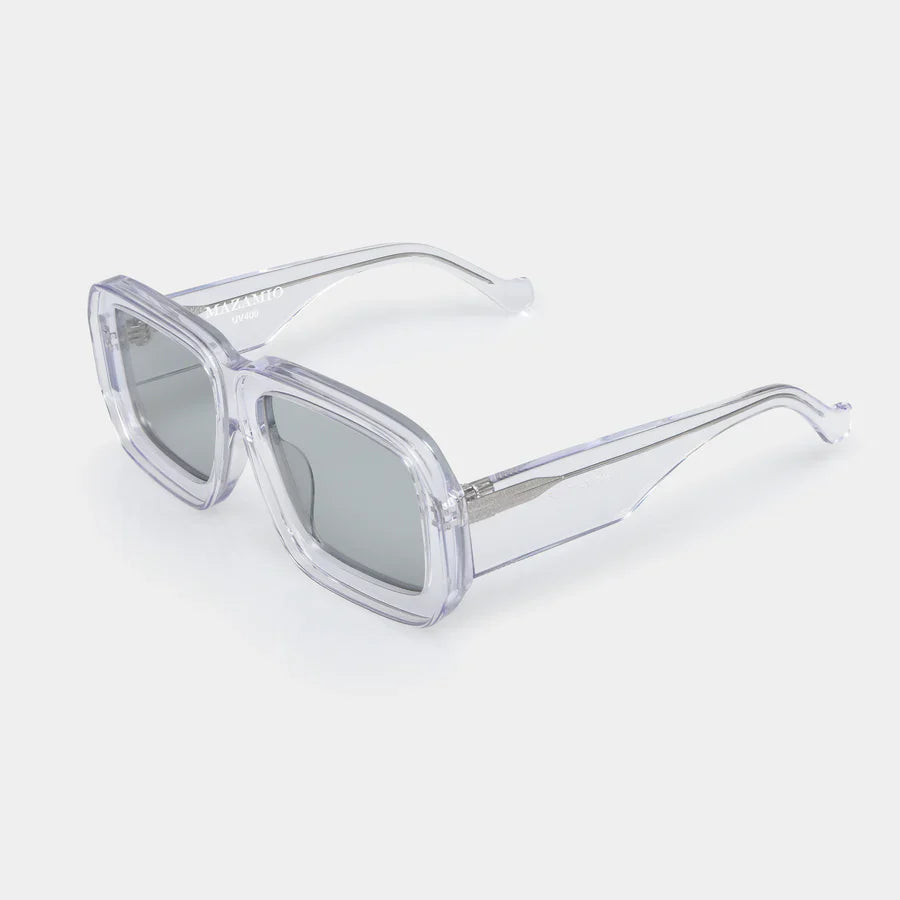 Mazamio Sunglasses - Transparent with Light Grey Tint