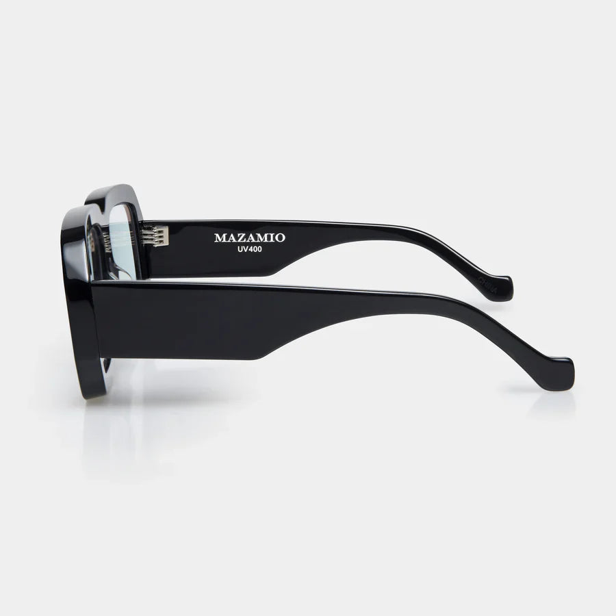 Mazamio Sunglasses - Black with Clear Tint