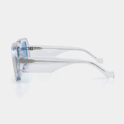 Mazamio Sunglasses - Transparent with Light Blue Tint