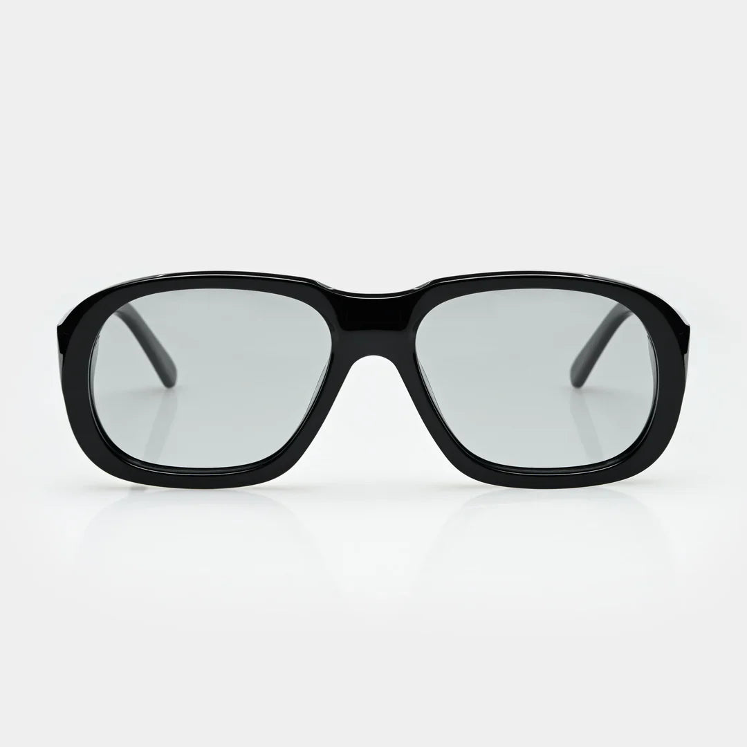 Mazamio Delon Sunglasses - Black with Light Grey Tint