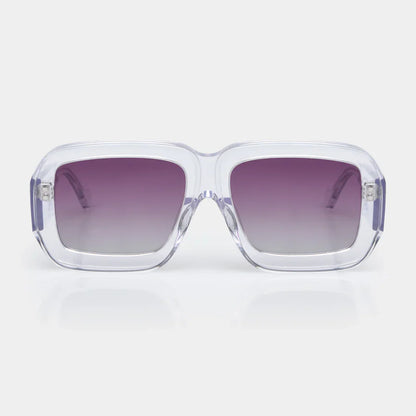 Mazamio Sunglasses - Transparent with Purple Gradient Tint