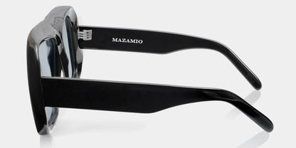 Mazamio Aviator Jango Sunglasses - Black with Light Grey Tint