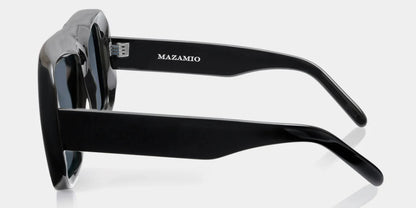 Mazamio Aviator Jango Sunglasses - Black with Dark Grey Tint