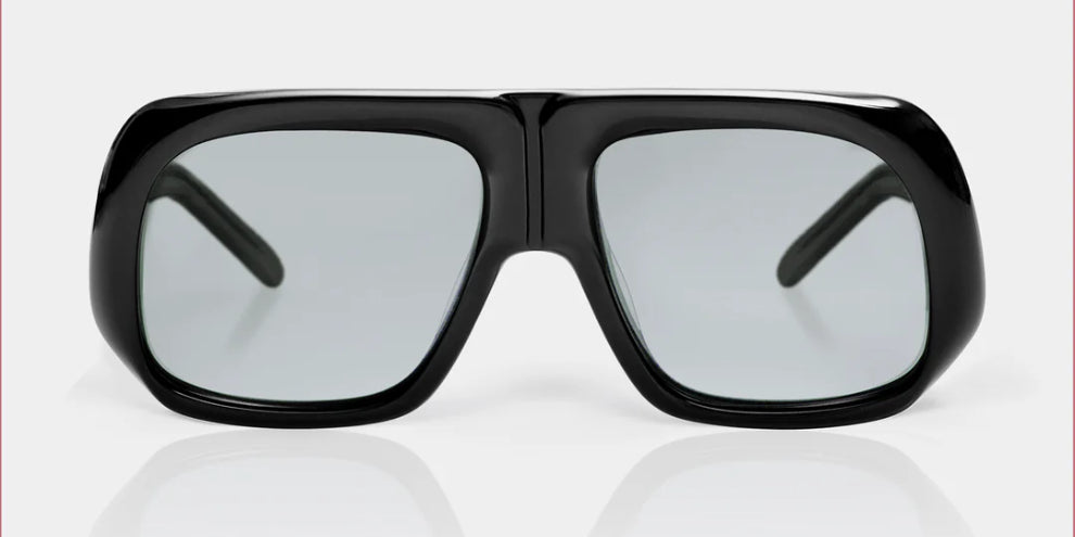 Mazamio Aviator Jango Sunglasses - Black with Light Grey Tint