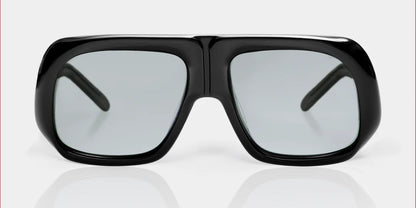 Mazamio Aviator Jango Sunglasses - Black with Light Grey Tint