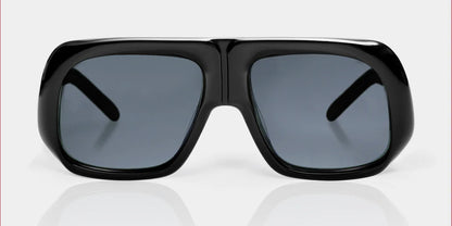 Mazamio Aviator Jango Sunglasses - Black with Dark Grey Tint