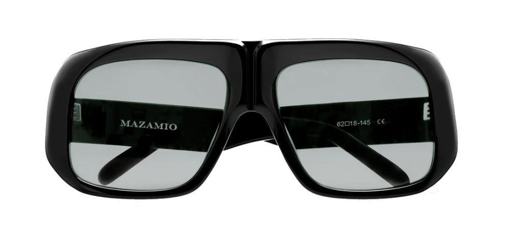 Mazamio Aviator Jango Sunglasses - Black with Light Grey Tint