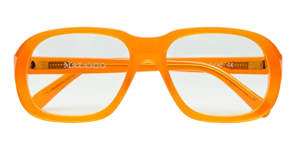 Mazamio Delon Sunglasses - Light Orange with Clear Tint