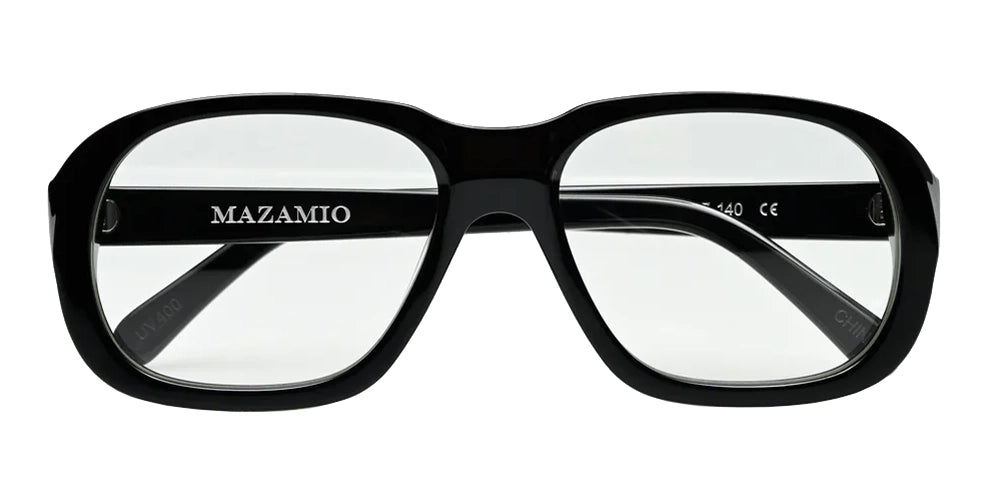 Mazamio Delon Sunglasses - Black with Clear Tint