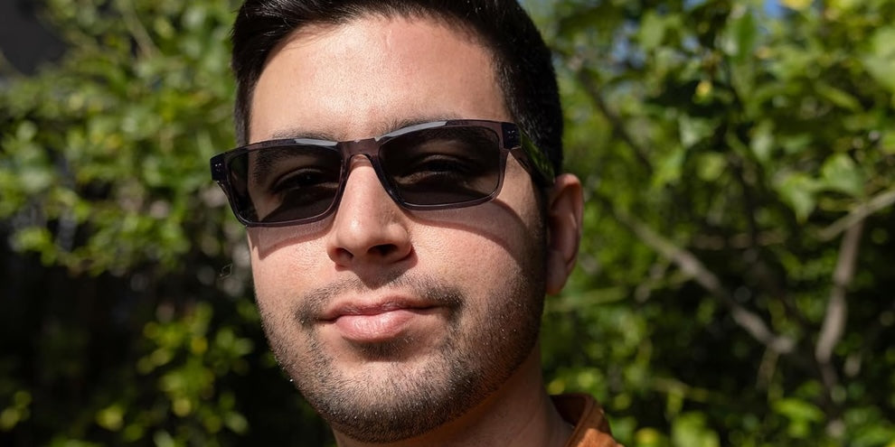 Grey Rectangle Sunglasses